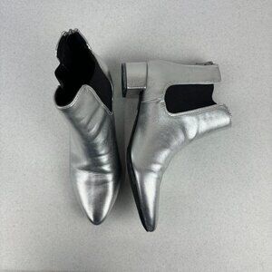 Union Bay Blair Metallic Silver Booties 7